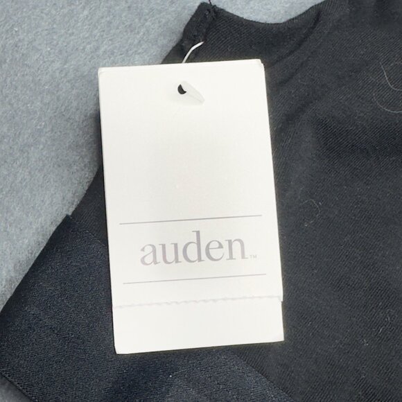 Auden Womens Size Medium Bralette Unlined Crossback Pullover Black New - Picture 3 of 11